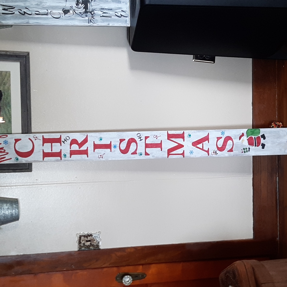 Merry Christmas porch sign